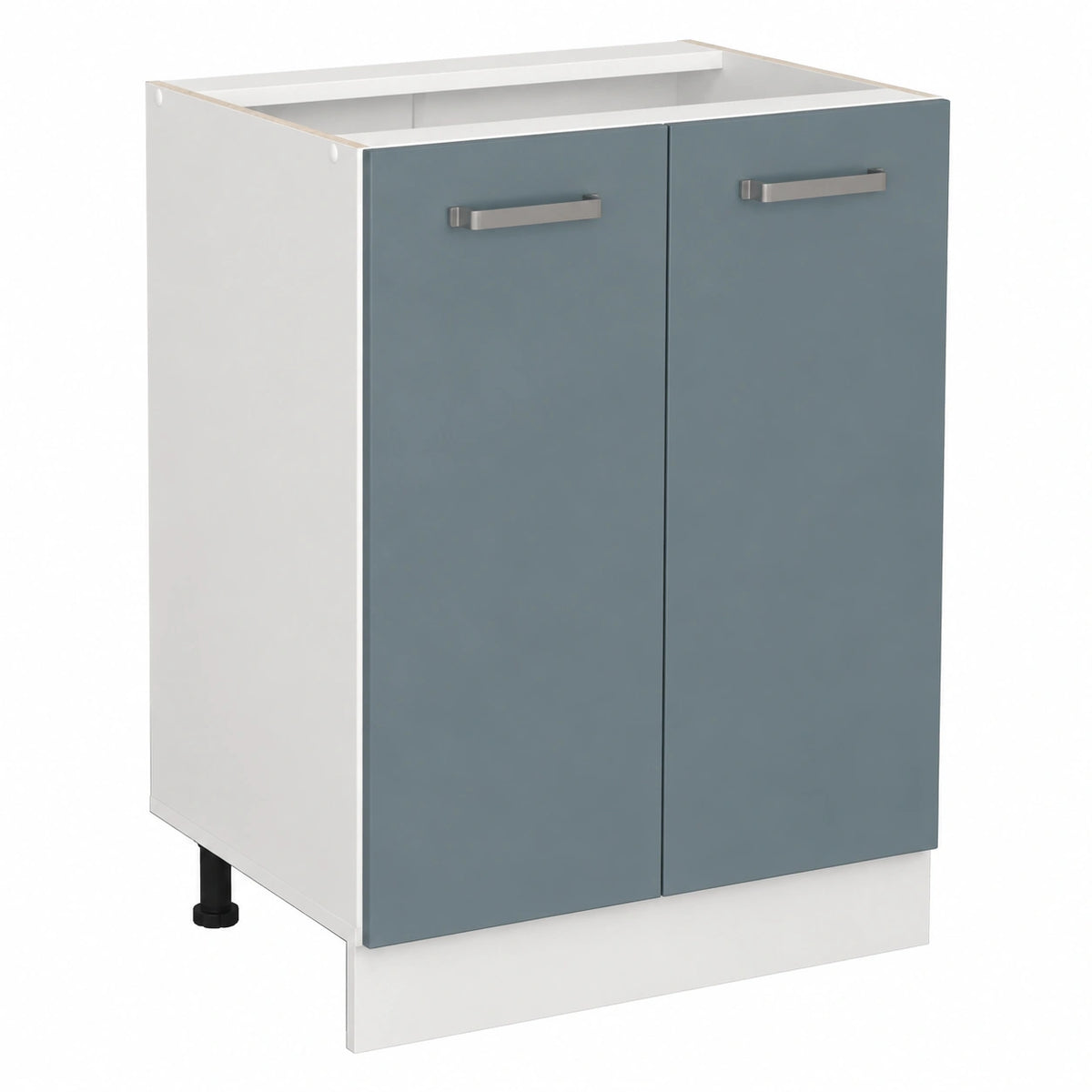 Vicco Mobiletto base cucina R-Line, Grigio-blu, 60 cm, senza piano di lavoro, per la libera combinazione all'interno di sistemi cucina modulari