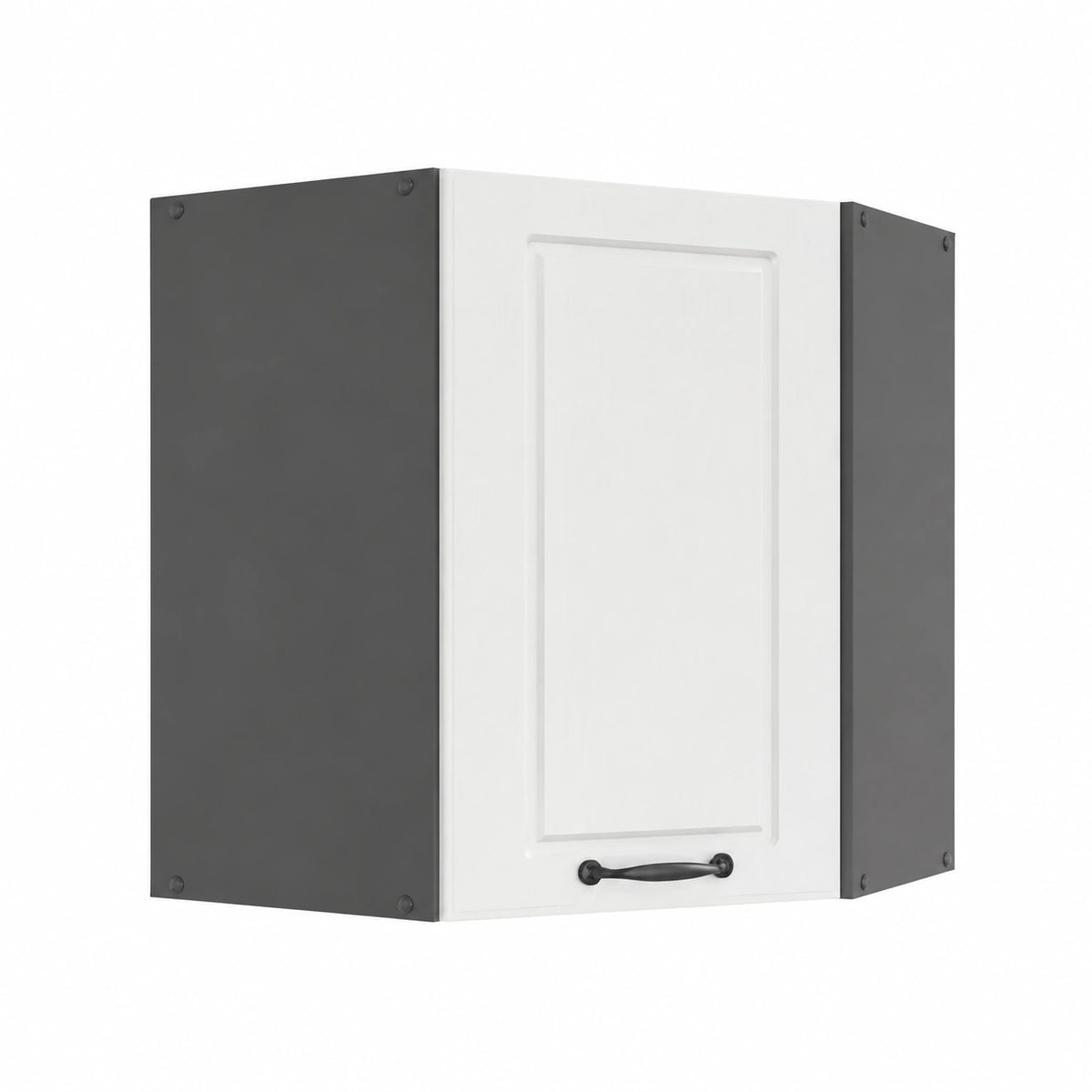 Mobile angolare da cucina R-Line, Bianco country, 57 cm, per la libera combinazione all'interno di sistemi cucina modulari