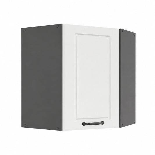 Mobile angolare da cucina R-Line, Bianco country, 57 cm, per la libera combinazione all'interno di sistemi cucina modulari
