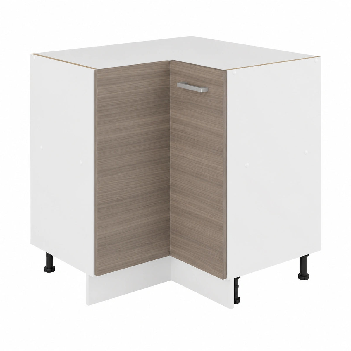 Mobile ad angolo cucina R-Line, Grigio nobile, 75.6 cm, senza piano di lavoro, per la libera combinazione all'interno di sistemi cucina modulari