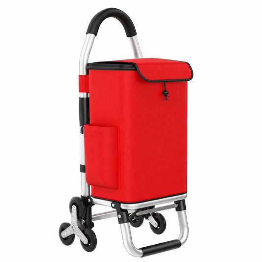 Carrello in alluminio leggero per salire le scale con 6 ruote Capacità staccabile della borsa del bue 36L per la mobilità facile per la spesa per lo