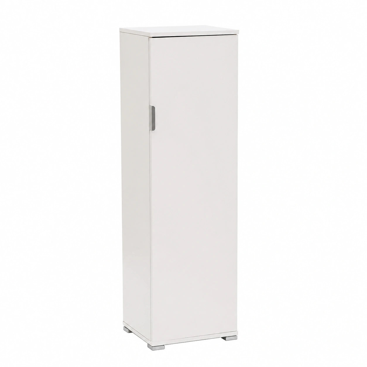 Me207BIA Portascope, Legno, Bianco, H.151 x P.33 x L.40