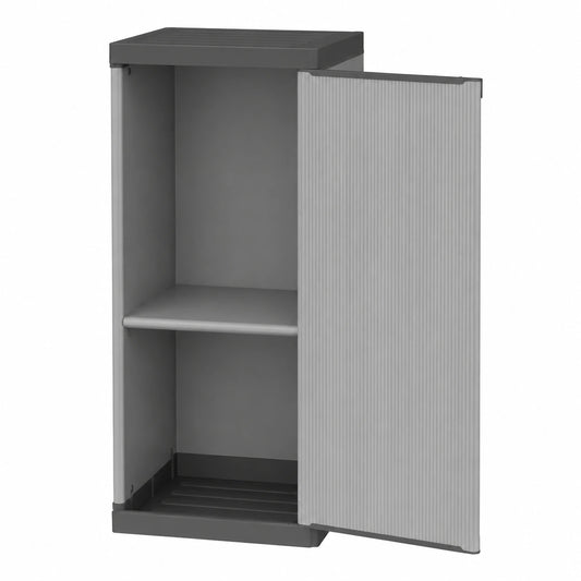 Mongardi: Armadietto in resina di PVC e PP, 1 Anta, 1 Ripiano, Facile da Montare, Modular System