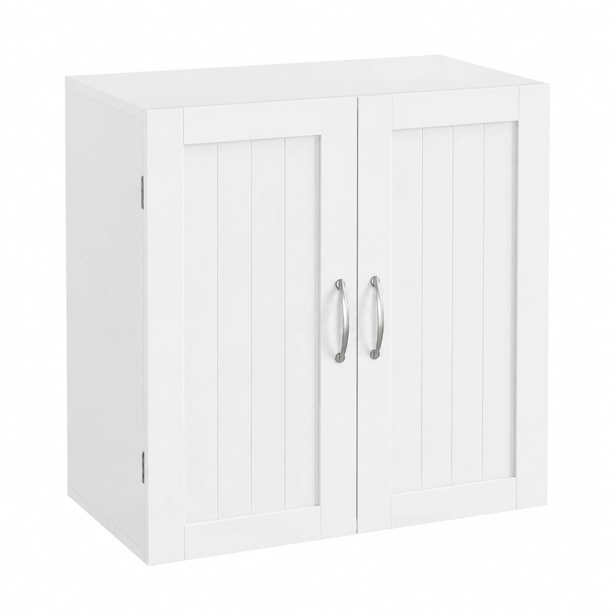 Yaheetech Armadietto Bagno con 2 Ante e Ripiano Regolabile 60 × 30 × 60 cm, Sospeso da Parete Armadio Mobiletto, Salvaspazio, Mobile da Cucina Camera